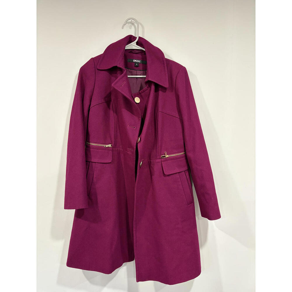 DKNY wool blend pea coat